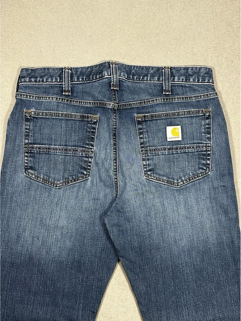 Carhartt Rugged Flex Jeans Men’s 34x32 Relaxed Fit 5 Pocket Denim Blue